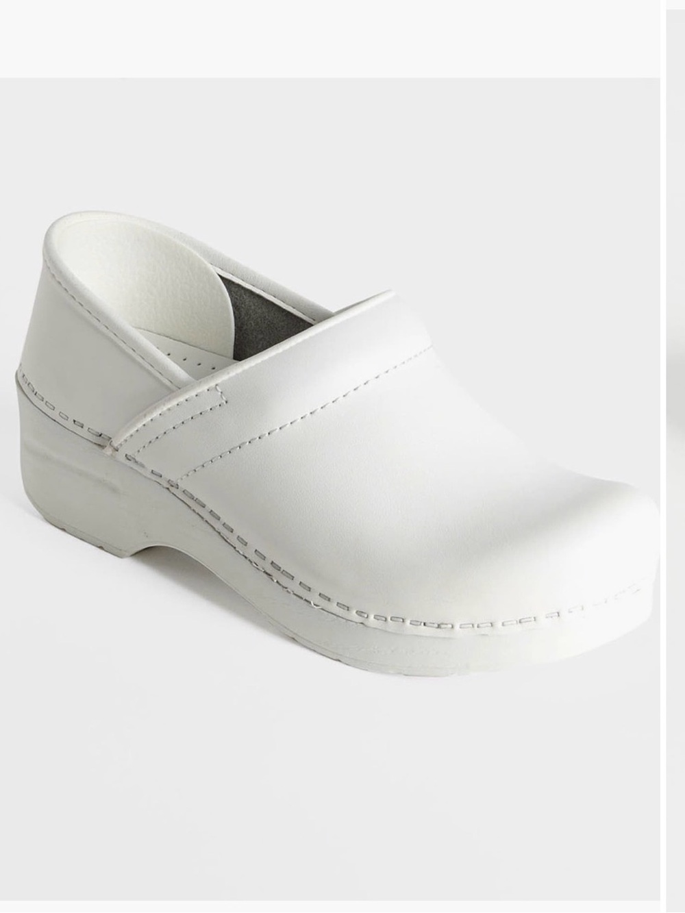 Dansko professional clogs womens white leather sz 38/7.5-8 brand new